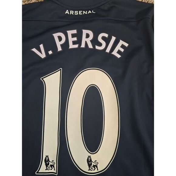 Nike Arsenal 11/12 Away Jersey Van Persie #10 Size S Stadium Version Lextra - Picture 4 of 10